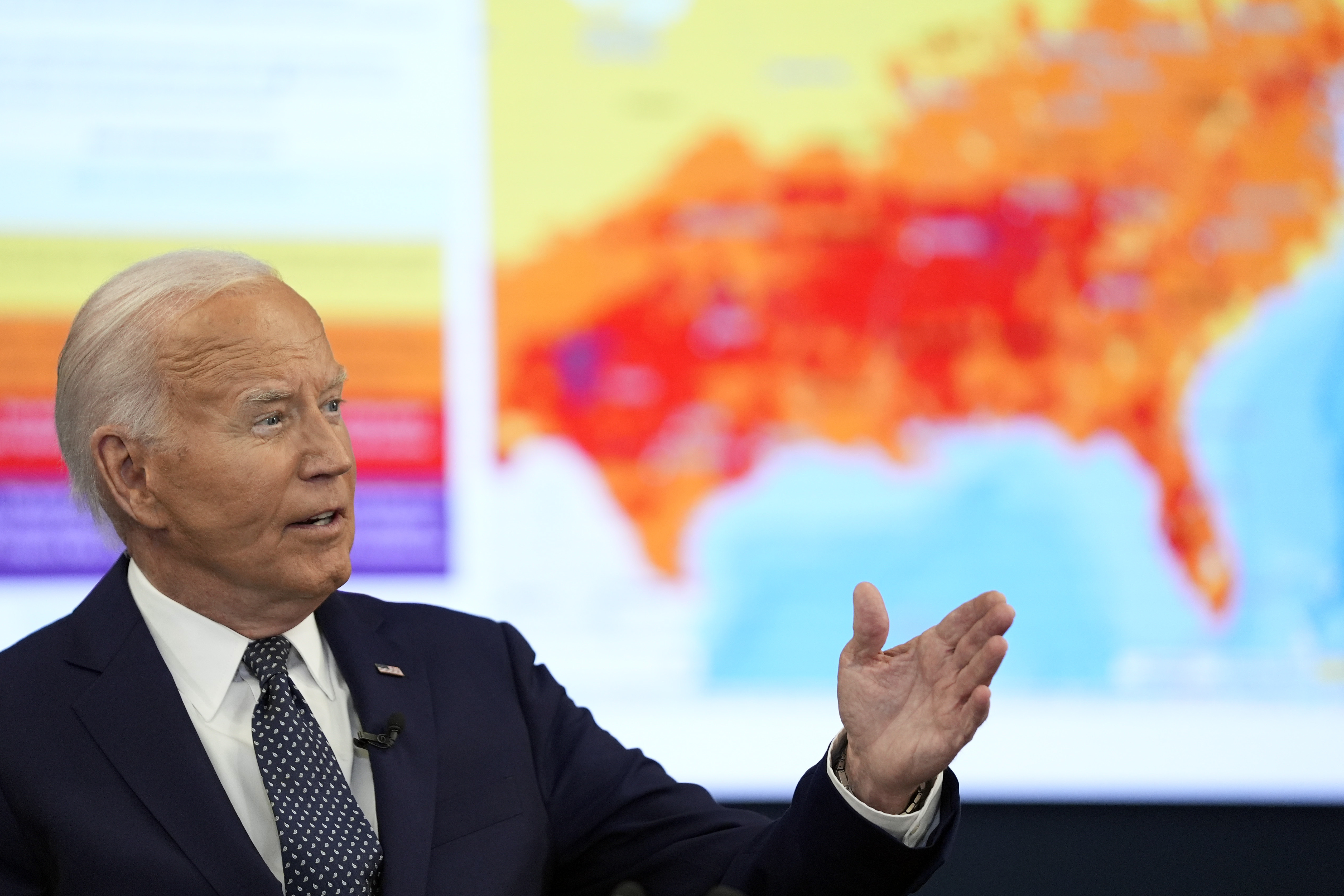 President Joe Biden speaks during a visit to the D.C. Emergency Operations Center on Tuesday. President Joe Biden speaks during a visit to the D.C. Emergency Operations Center on Tuesday.