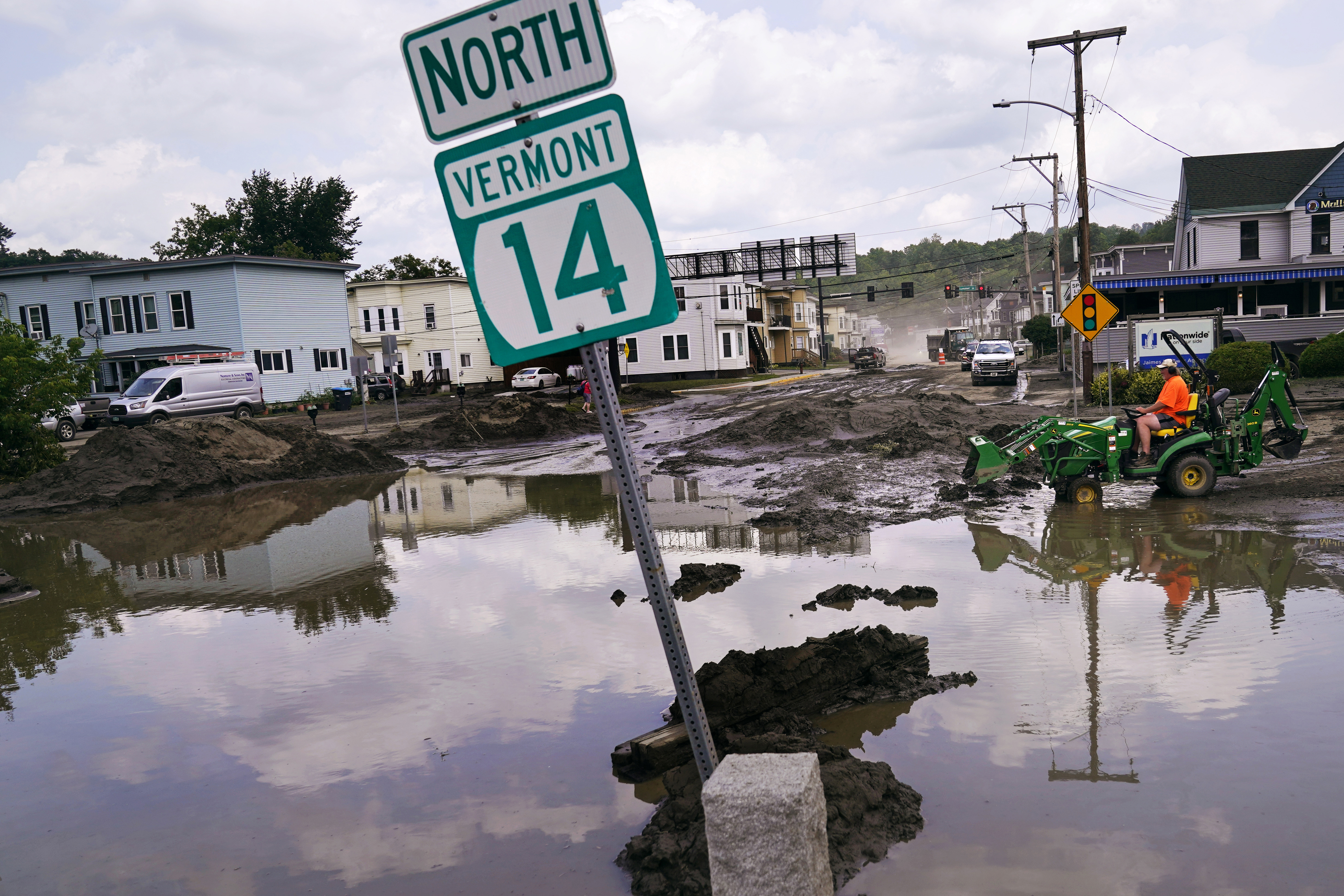 Flooding in Vermont. Flooding in Vermont.