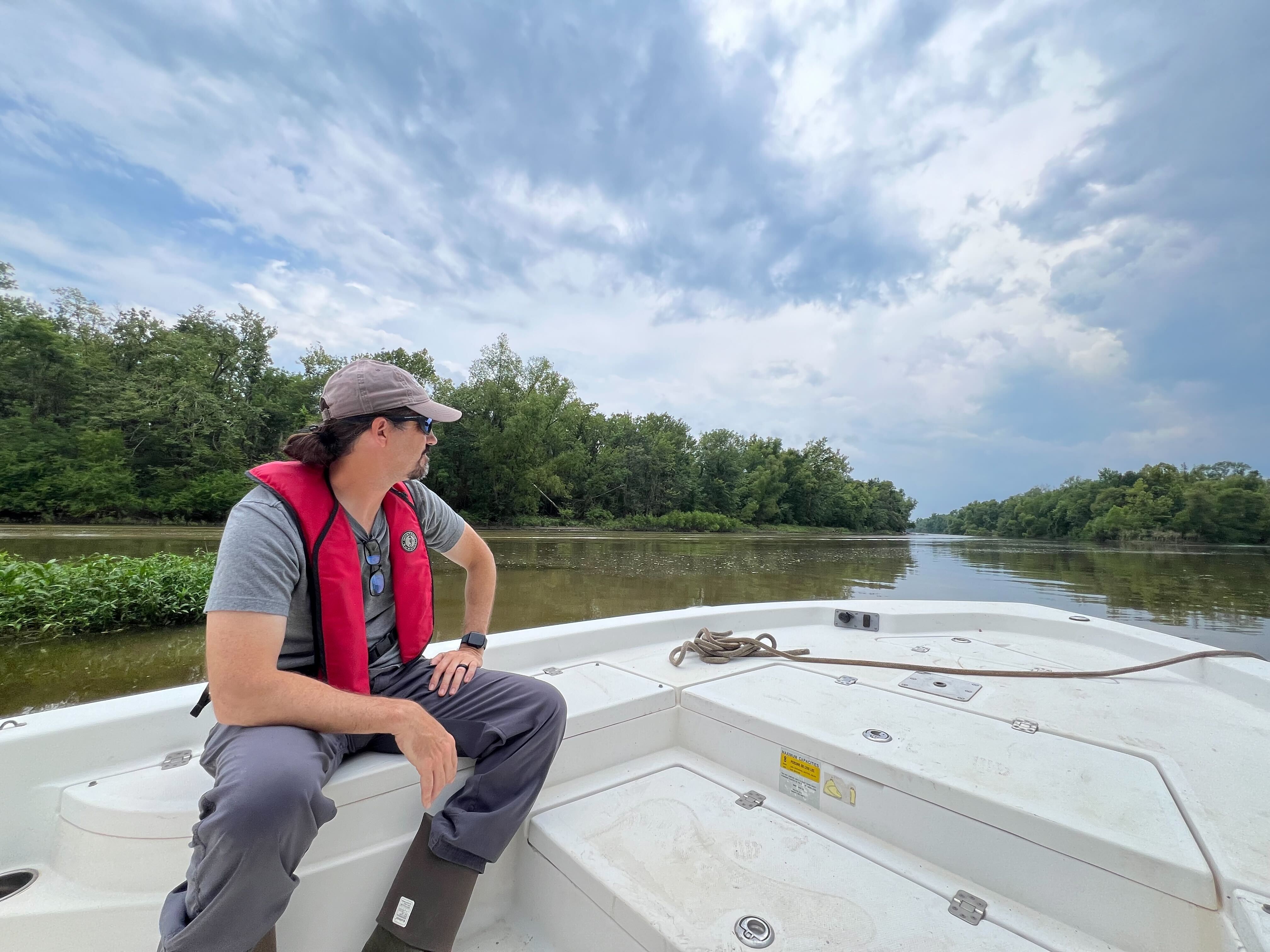 Bryan Piazza, a scientist with The Nature Conservancy, has been researching the Atchafalaya River Basin. Bryan Piazza, a scientist with The Nature Conservancy, has been researching the Atchafalaya River Basin.