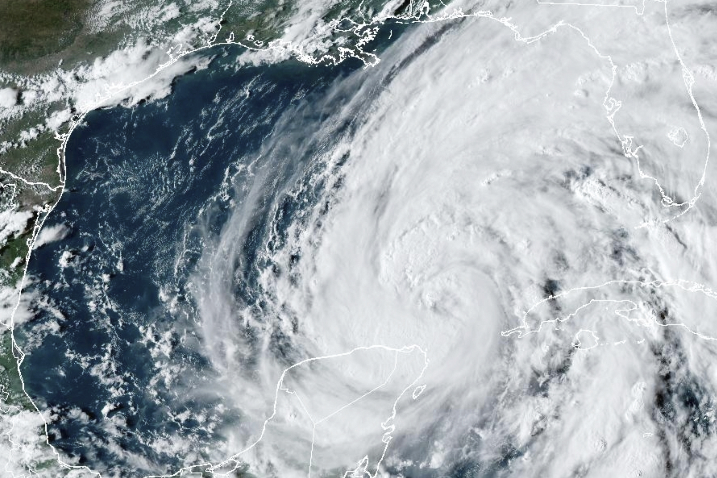 Hurricane Helene in the Gulf of Mexico. Hurricane Helene in the Gulf of Mexico.