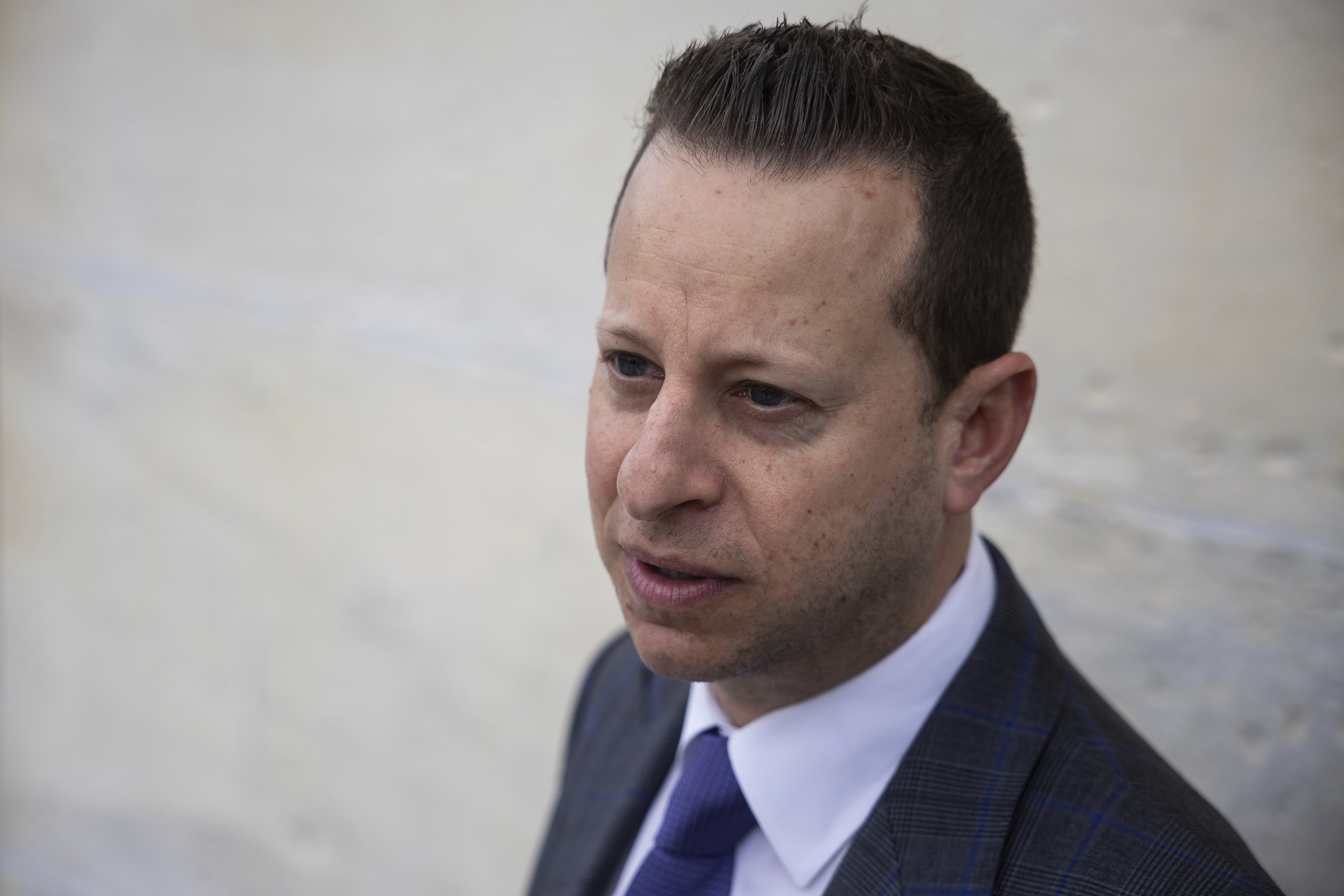 Rep. Jared Moskowitz (D-Fla.) speaks with reporters outside the U.S. Capitol May 17, 2024. (Francis Chung/POLITICO via AP Images) Rep. Jared Moskowitz (D-Fla.) speaks with reporters outside the U.S. Capitol May 17, 2024. (Francis Chung/POLITICO via AP Images)